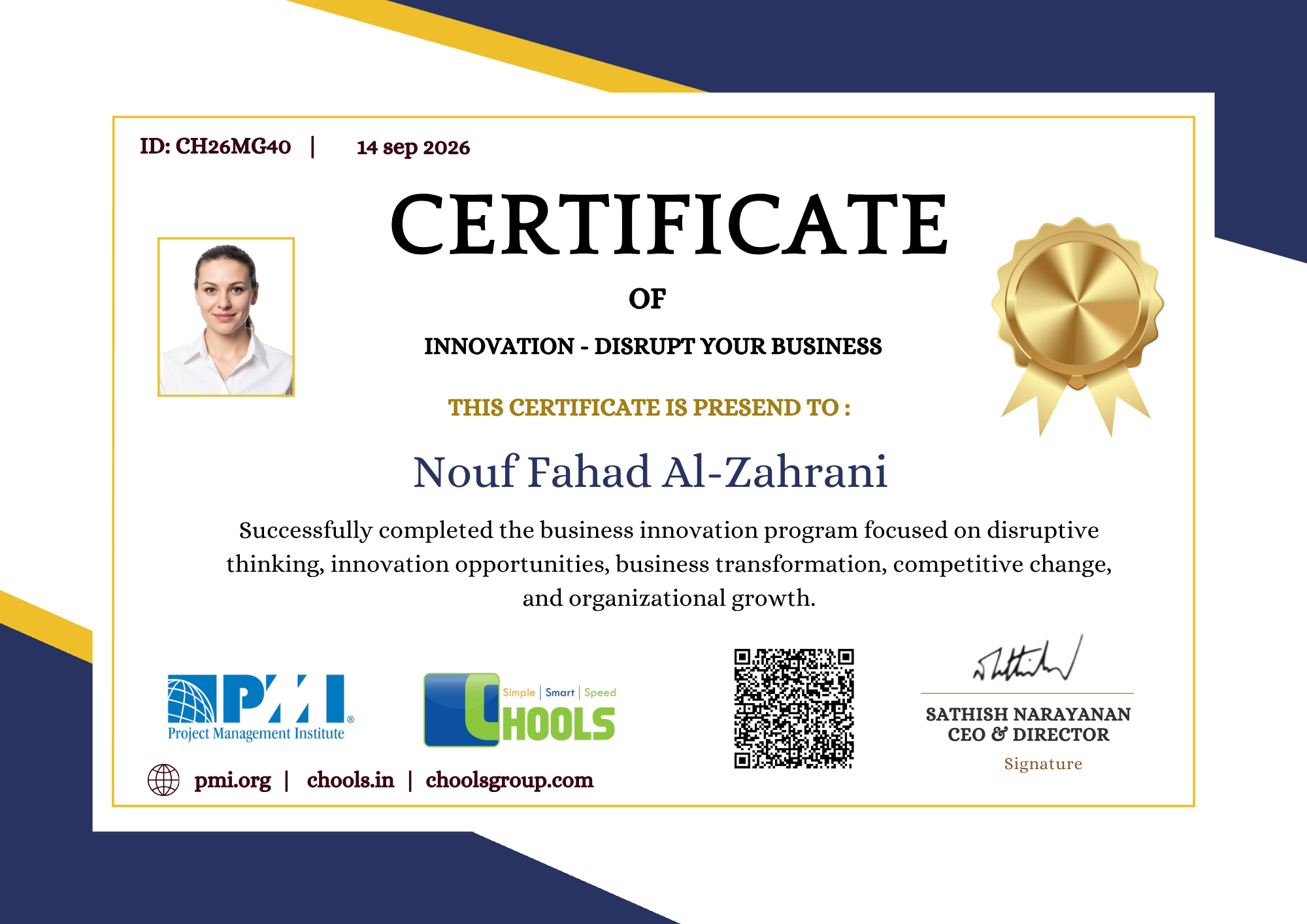 Management Programs Certificate